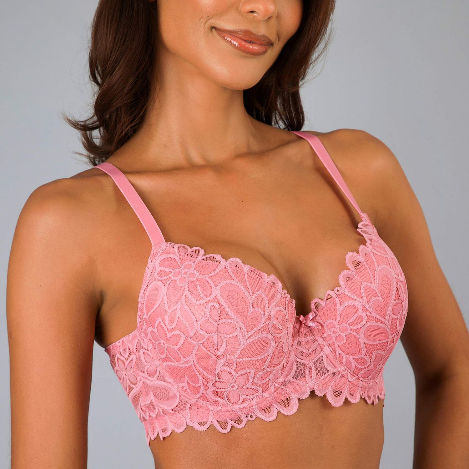 Sosten Copas Encaje Flor Flores Mujer 13502-273 image number 4.0